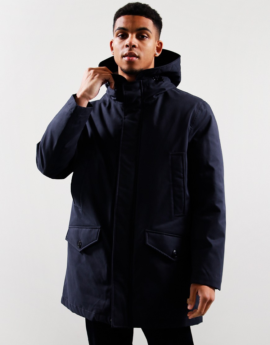 Armor Lux Parka Jacket Rich Navy Terraces Menswear