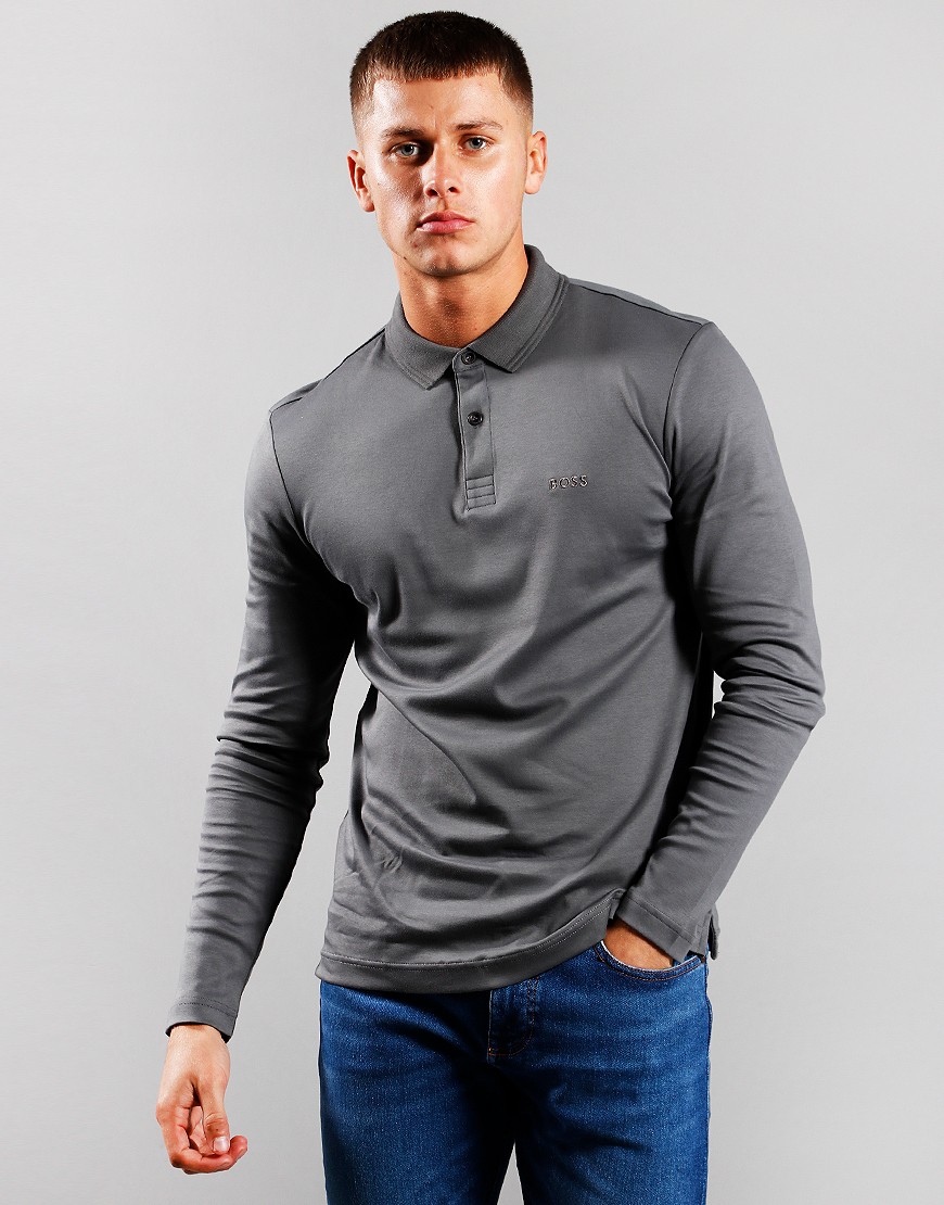 Boss pirol long sleeve polo shirt new arrivals
