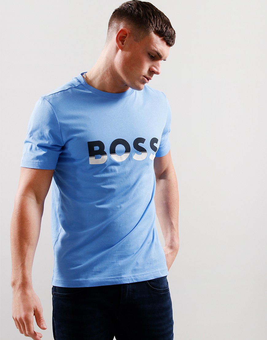 boss t shirt blue