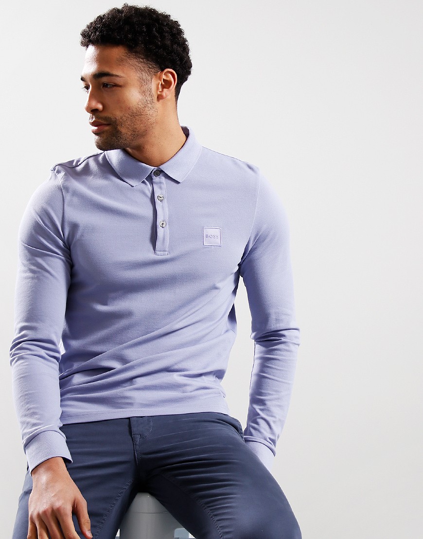 Long sleeve shop boss polo