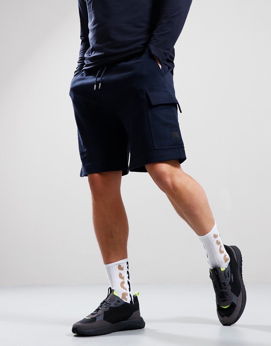 BOSS Se Cargo Shorts Dark Blue Terraces Menswear