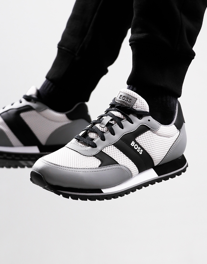 stege underskud Ved BOSS Parkour-L Runn NYMX Trainers Open Grey - Terraces Menswear