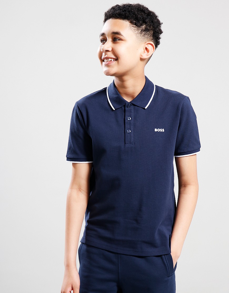 Boys boss polo shirt shop