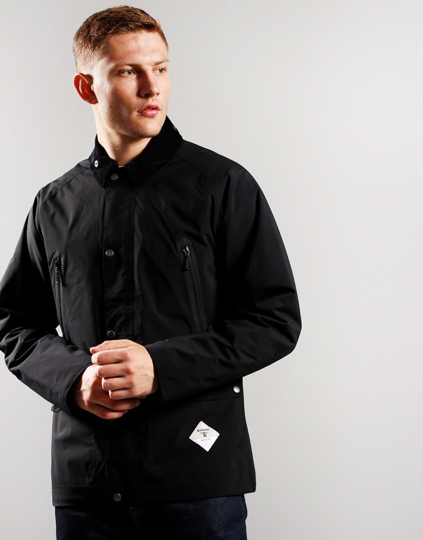 Barbour Beacon SP Bedale Jacket Black - Terraces Menswear
