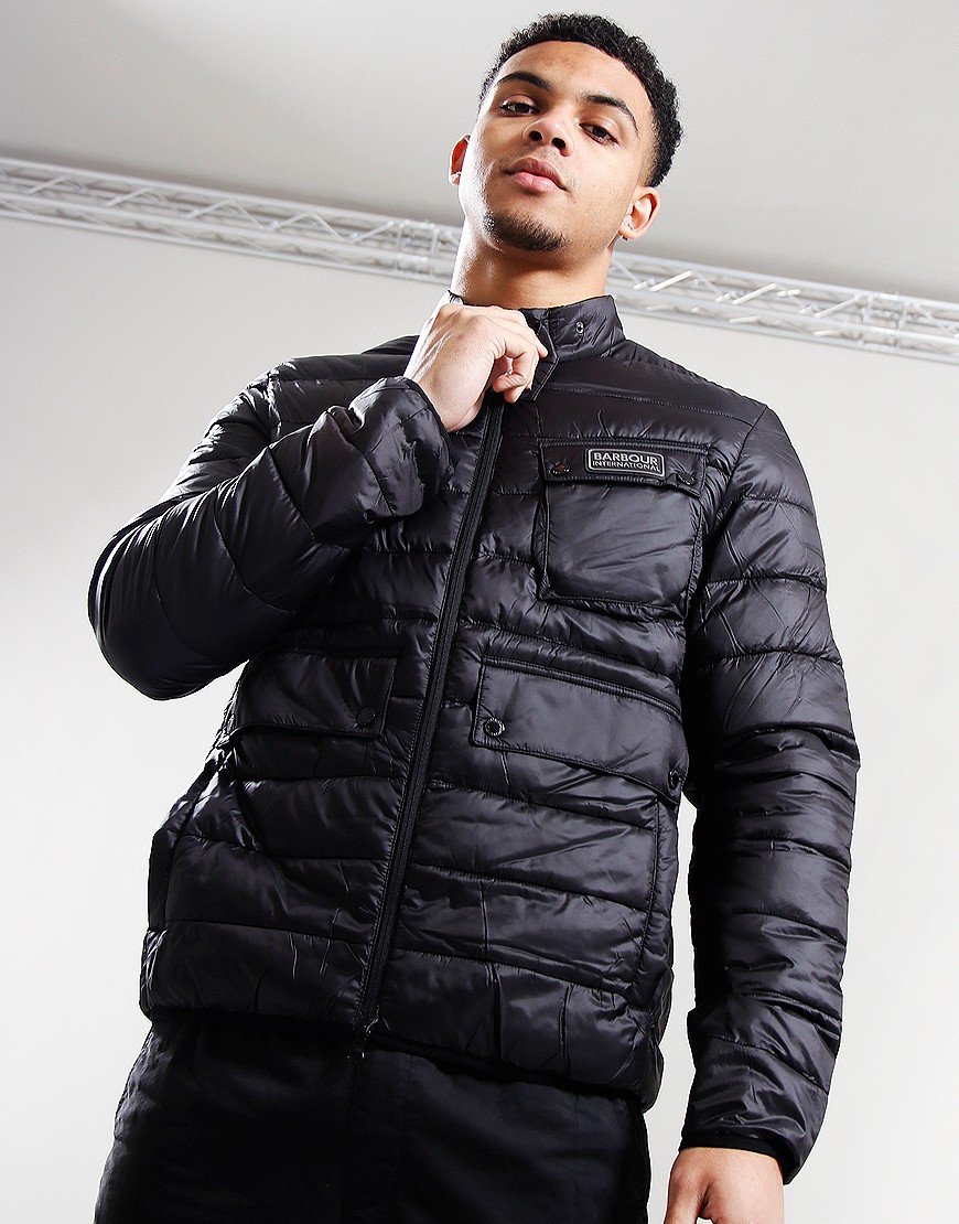 Barbour International Bowsden Baffle Quilted Jacket Black 