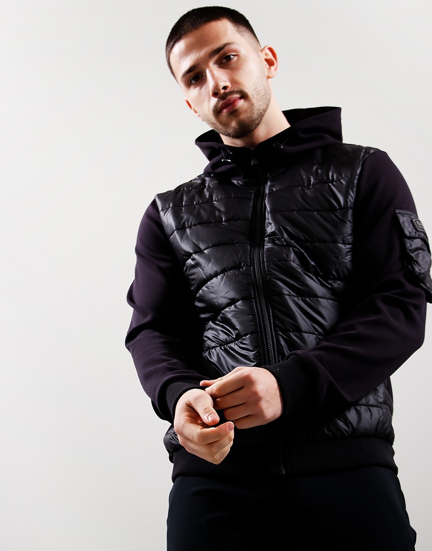 barbour international baffle zip