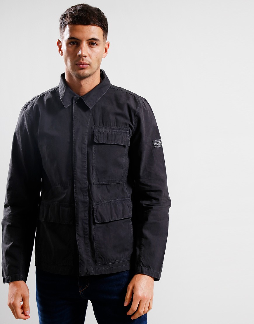Barbour casual jacket kids sales Black