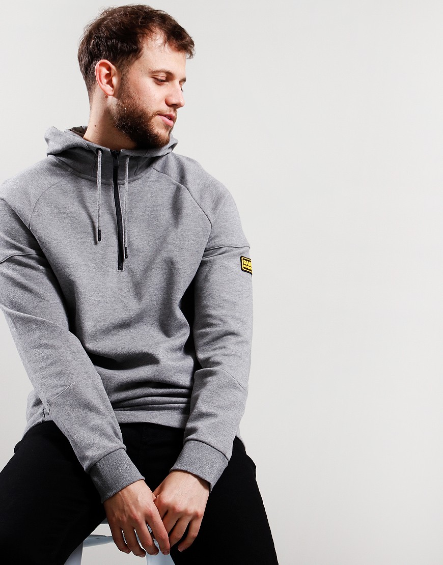 Barbour International Piston Hoodie Anthracite Terraces Menswear