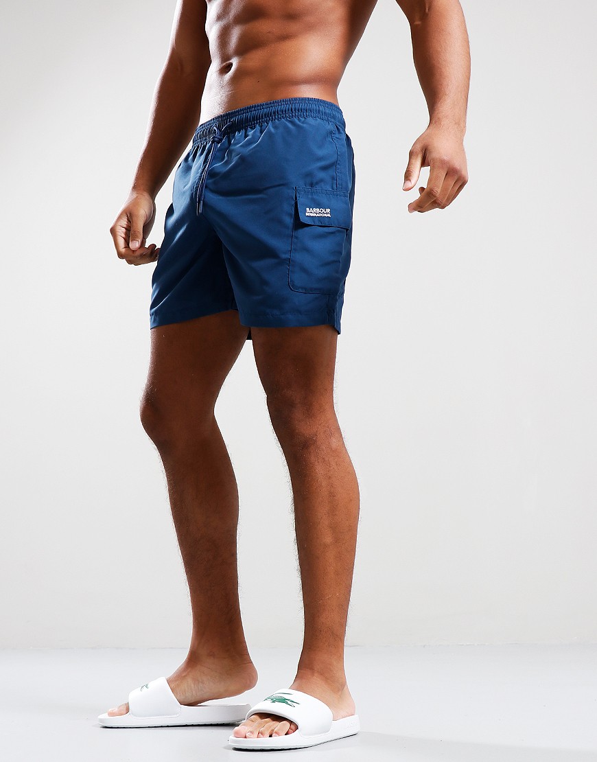 Barbour International Pocket Swim Shorts Moonlit - Terraces Menswear