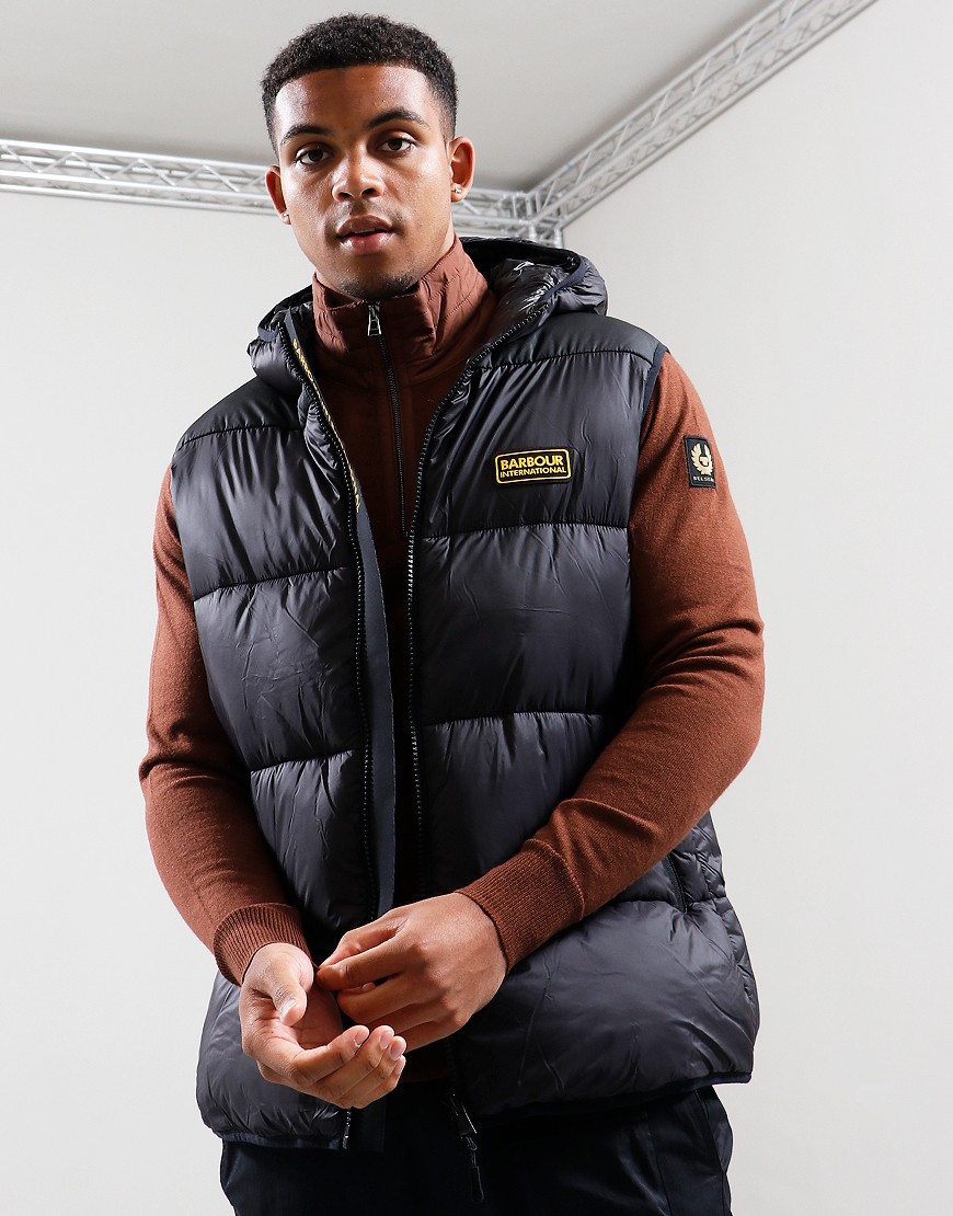 Barbour International Hoxton Gilet Black Terraces Menswear