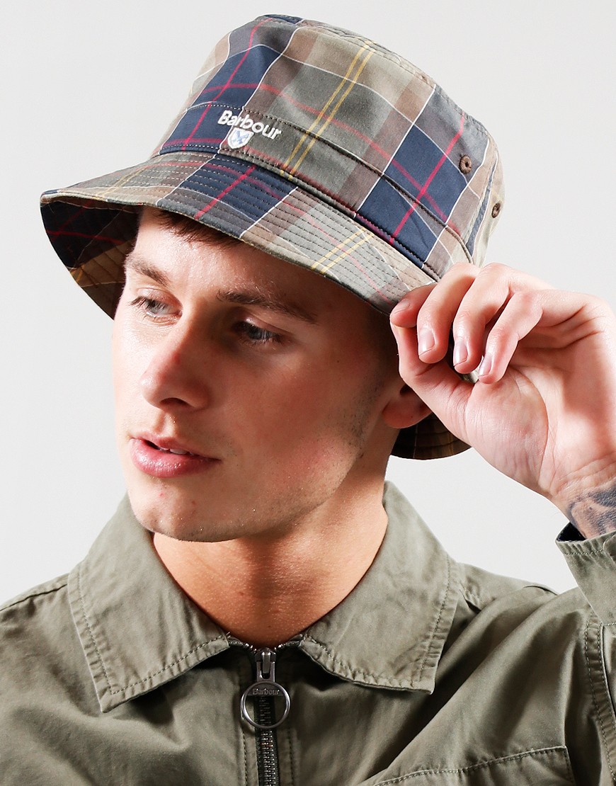 Barbour Tartan Bucket Hat Classic Tartan - Terraces Menswear