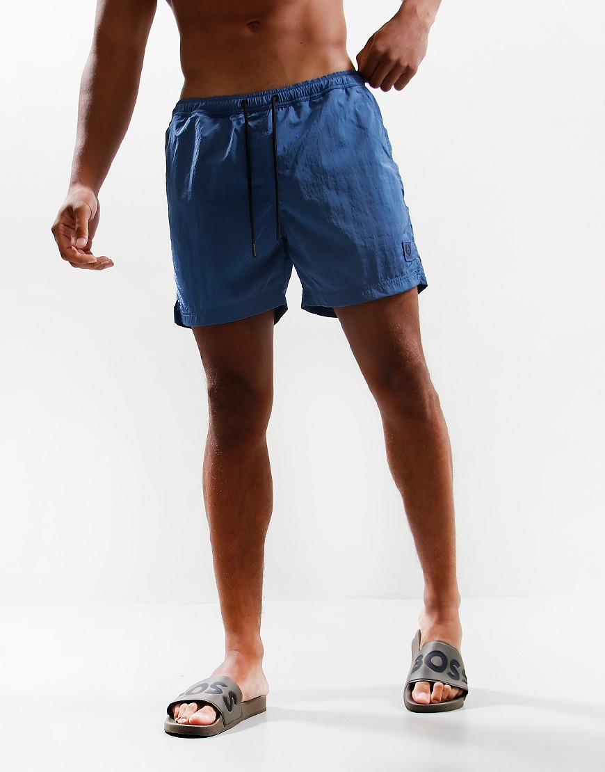 Belstaff Clipper Swim Shorts Forward Blue Terraces Menswear