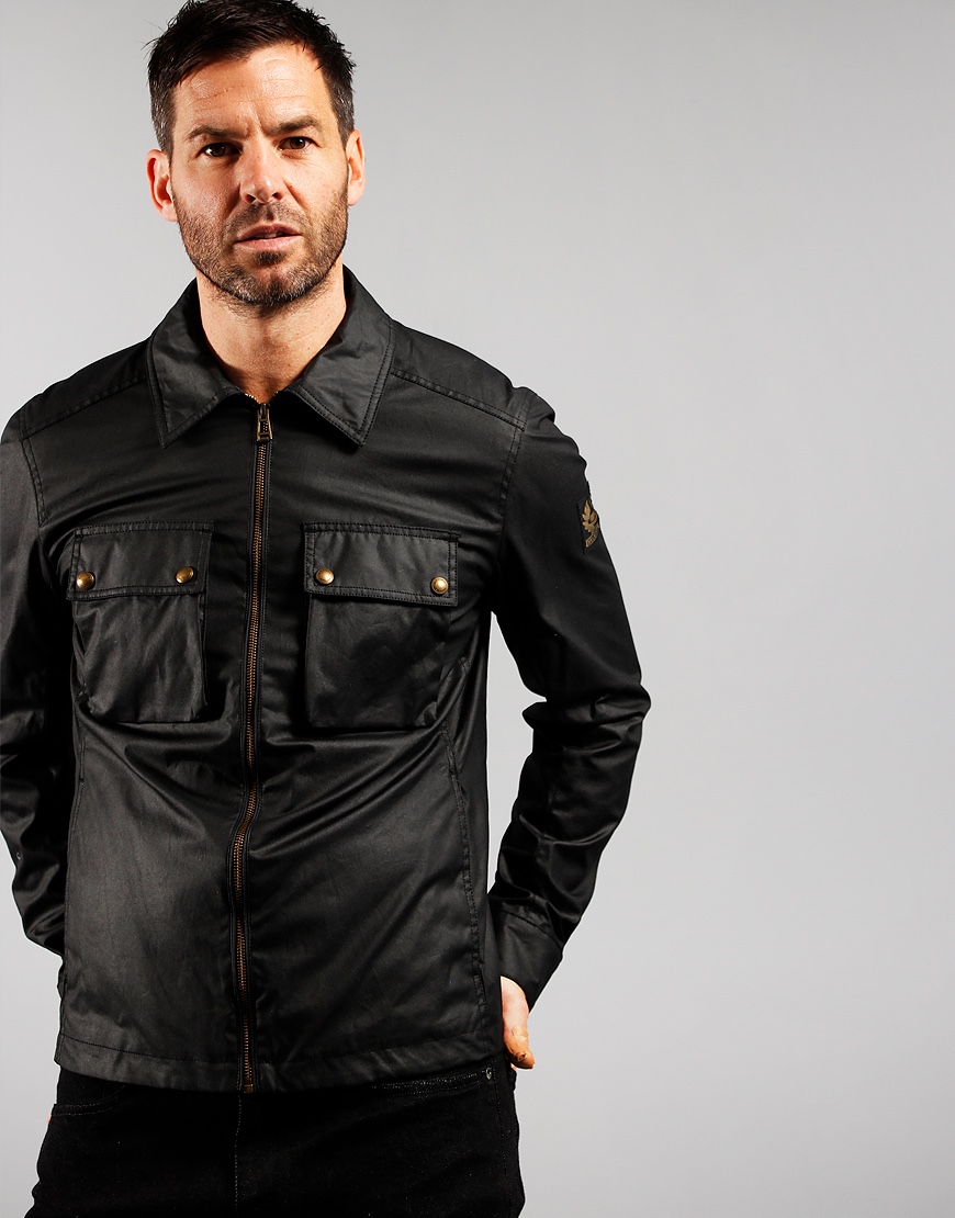 Skim marketing pijn doen Belstaff Dunstall Waxed Cotton Jacket Black - Terraces Menswear