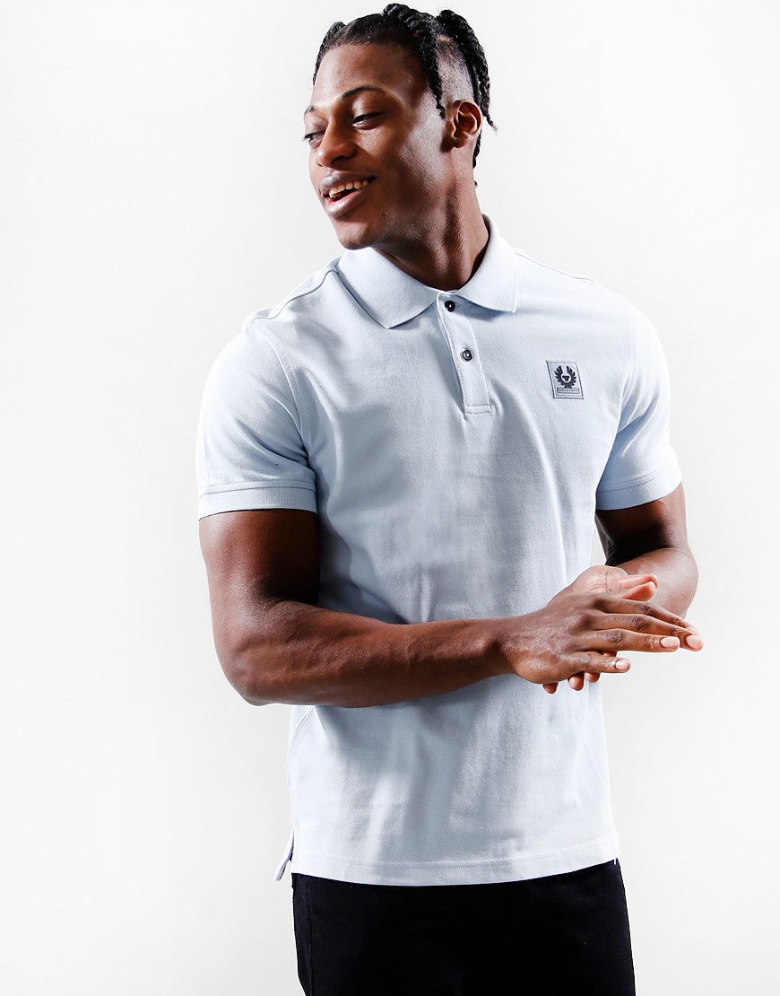 Belstaff Polo Shirt Sky Blue Terraces Menswear