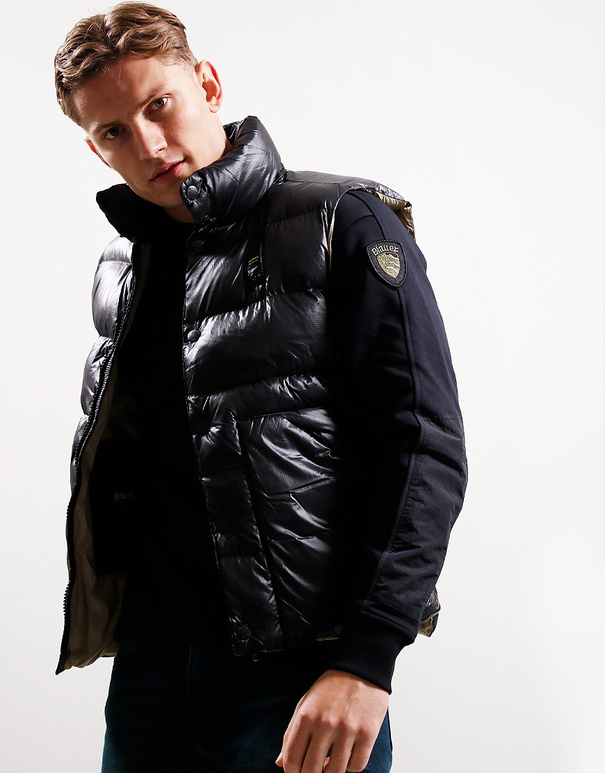 Blauer Chase Gilet Black Terraces Menswear