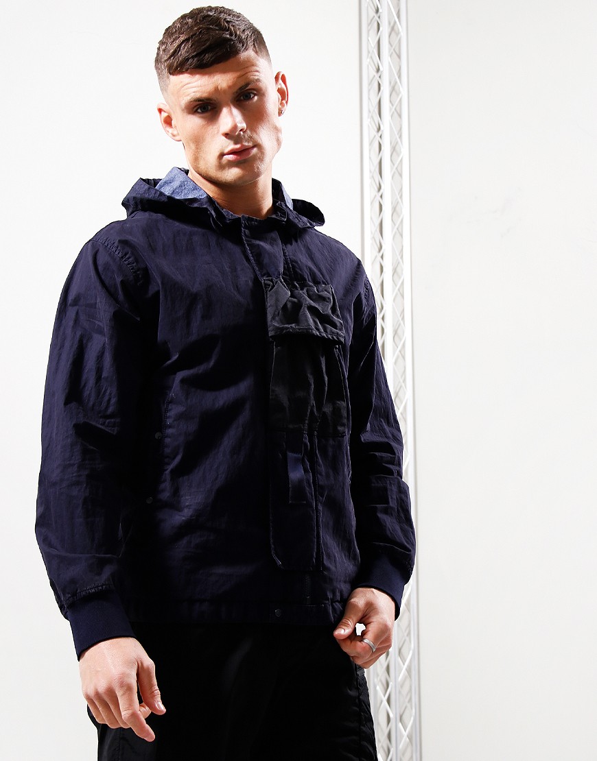 Cp company navy goggle jacket sale