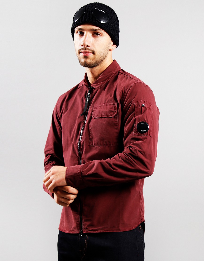 Cp company red overshirt discount