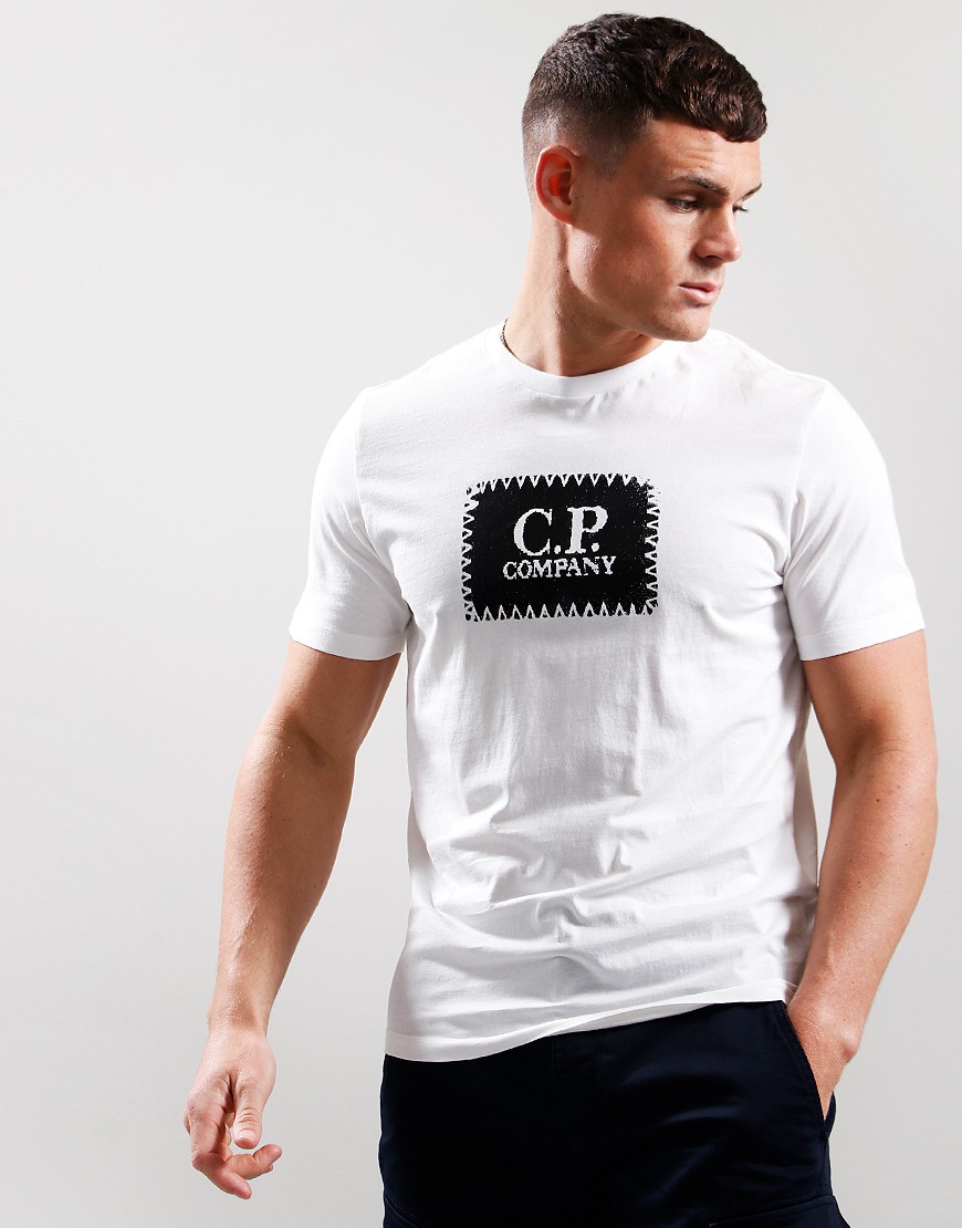 C.P. Company 30 1 Jersey T Shirt Gauze White Terraces Menswear