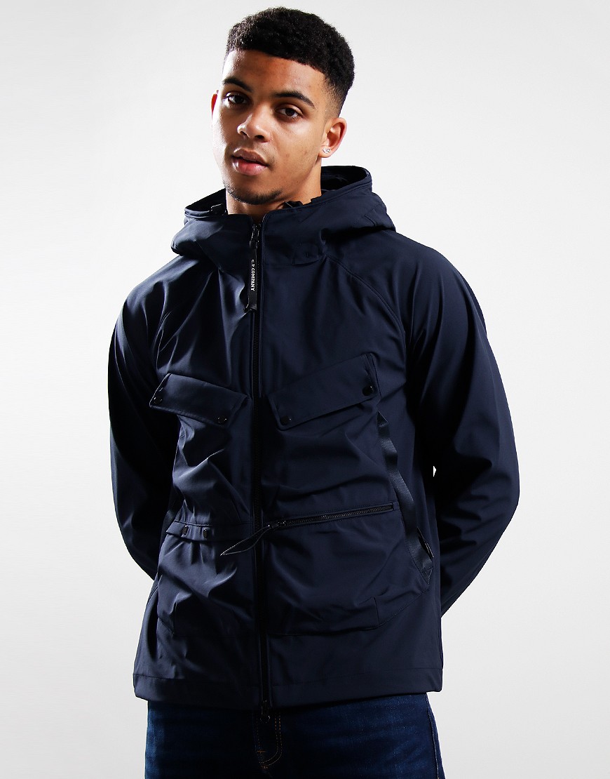 C.P. Company Shell R Goggle Jacket Total Eclipse Terraces Menswear