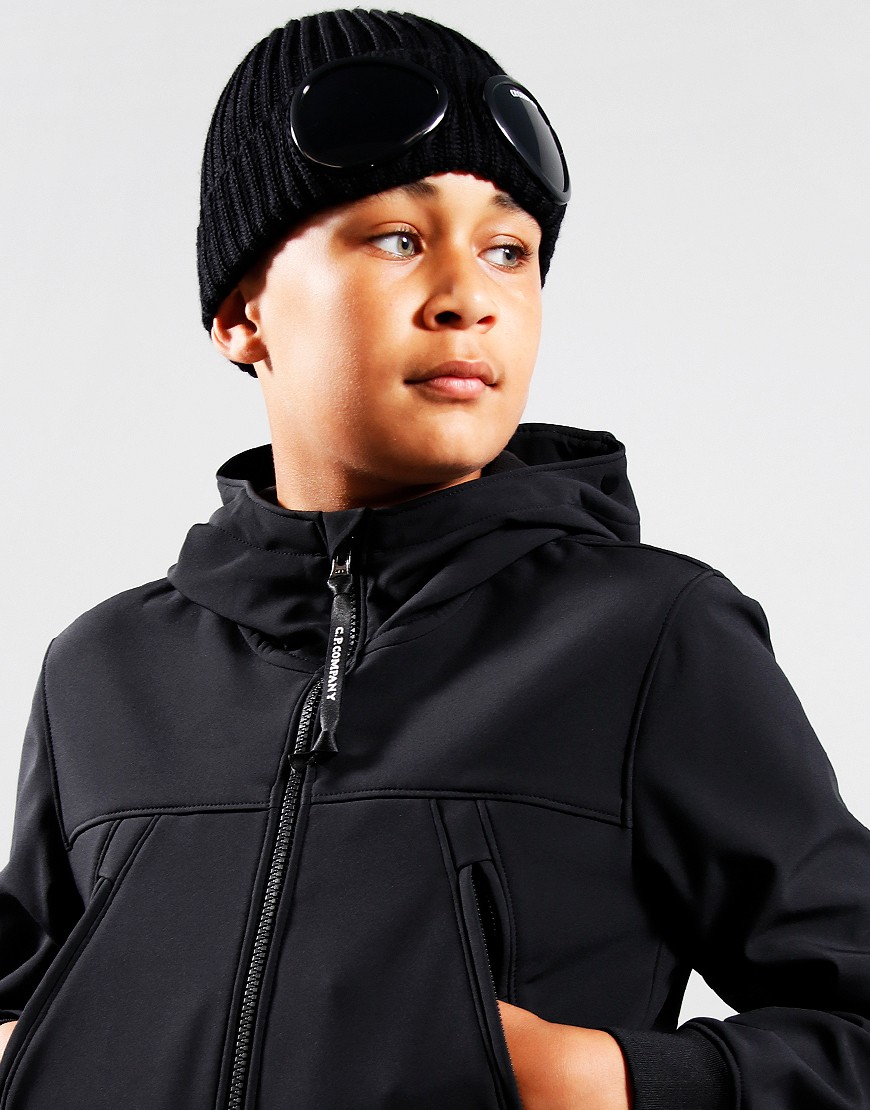 C.P. Company Kids Goggle Beanie Black Terraces Menswear