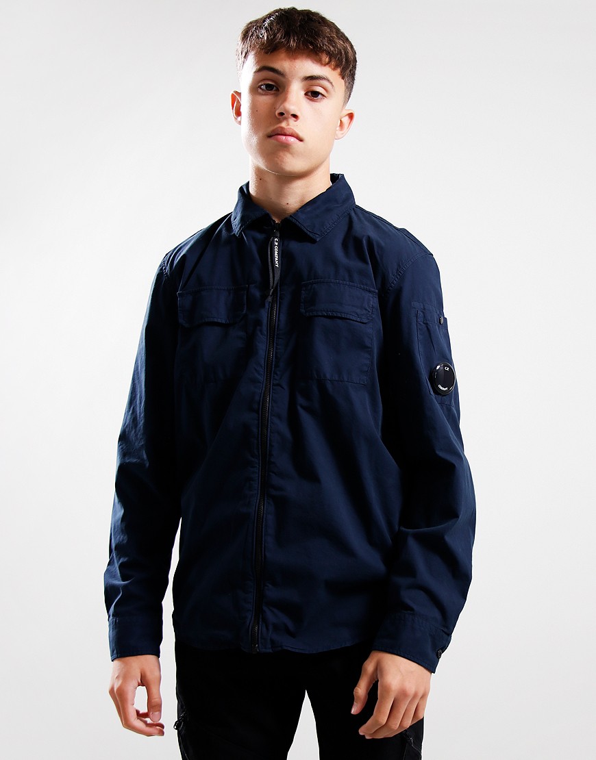 C.P. Company Kids Gabardine Overshirt Eclipse Terraces Menswear