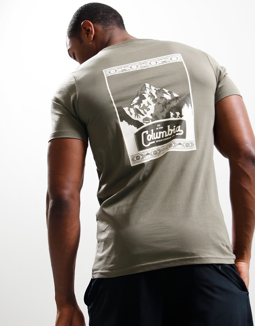 T-shirt Columbia Homme 2XL Vert - Manches Courtes, Yosemite National Park, Extérieur, État Correct