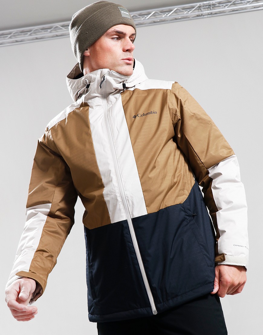 Columbia Point Park II Waterproof Insulated Jacket Stone Delta Black Terraces Menswear