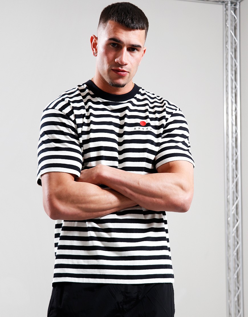 Edward T-Shirt, Cloud Mini Stripe