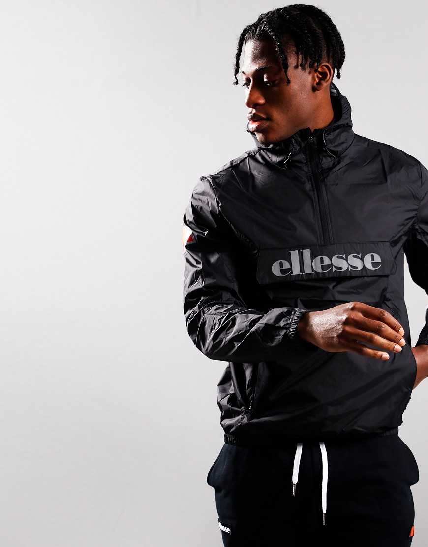 Ellesse Overhead Jacket Black - Terraces Menswear