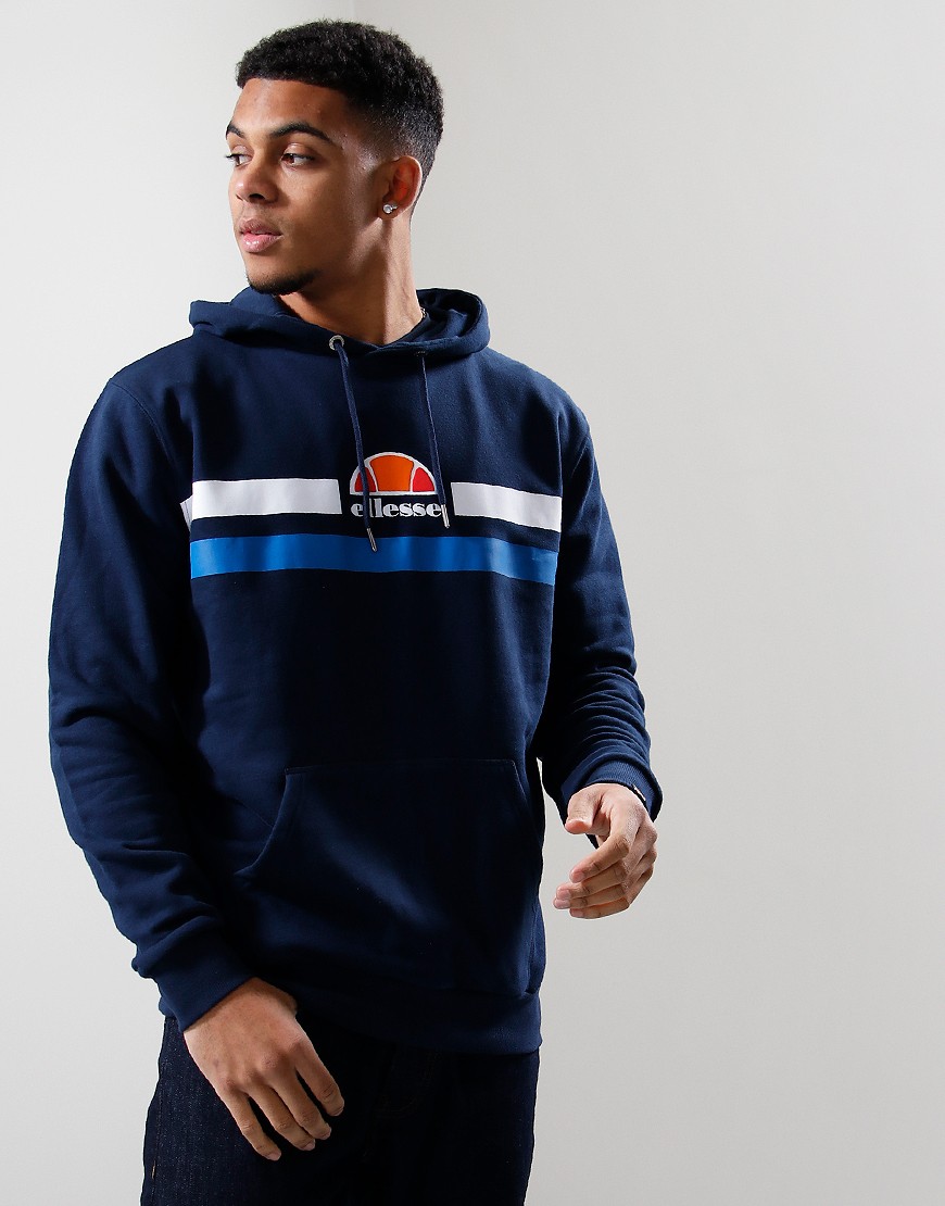 Ellesse Alroni Hoodie Navy - Terraces Menswear