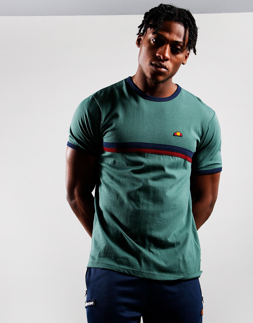 regional grøntsager Adgang Ellesse Lascio T-Shirt Dark Green - Terraces Menswear