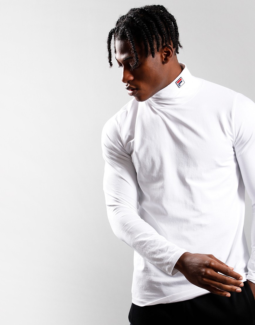 Fila Vintage 19TH Roll Neck Sweat White Terraces Menswear