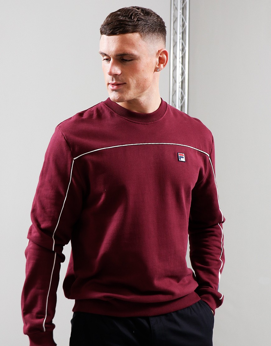 Fila panel logo crew sweatshirt online