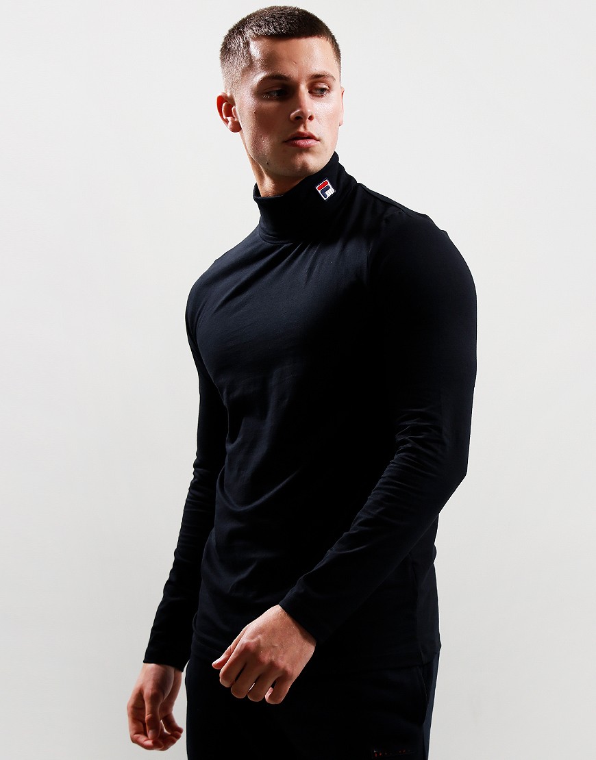 FILA Vintage 19th Roll Neck Black Terraces Menswear