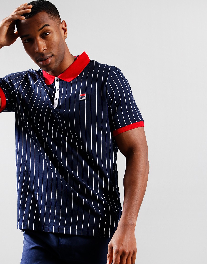 Fila online pinstripe polo