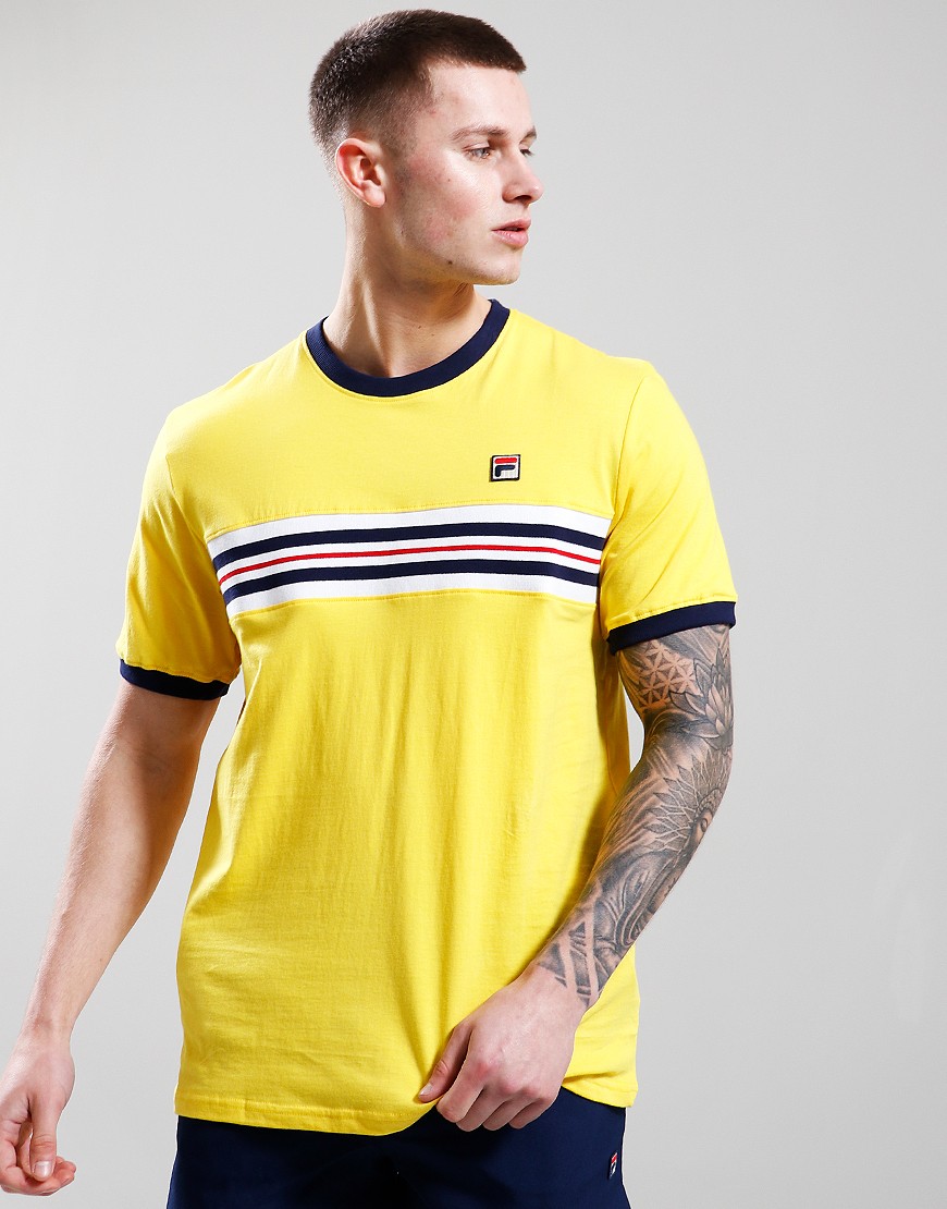 Yellow fila shirt online