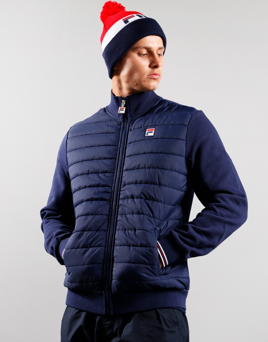 Fila navy puffer jacket best sale