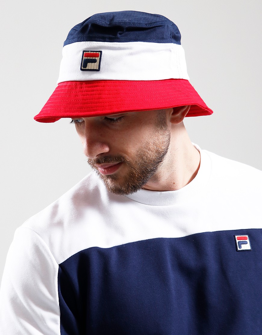 Fila bucket hat white hot sale