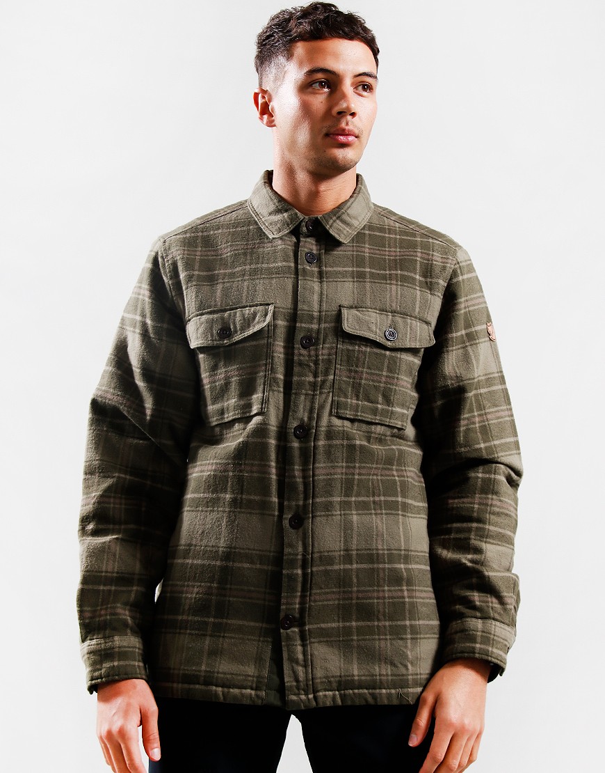 Flannel top padded shirt