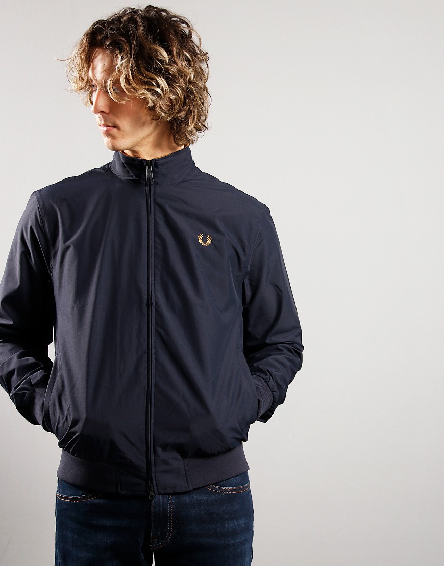 Fred Perry Brentham Jacket Navy - Terraces Menswear