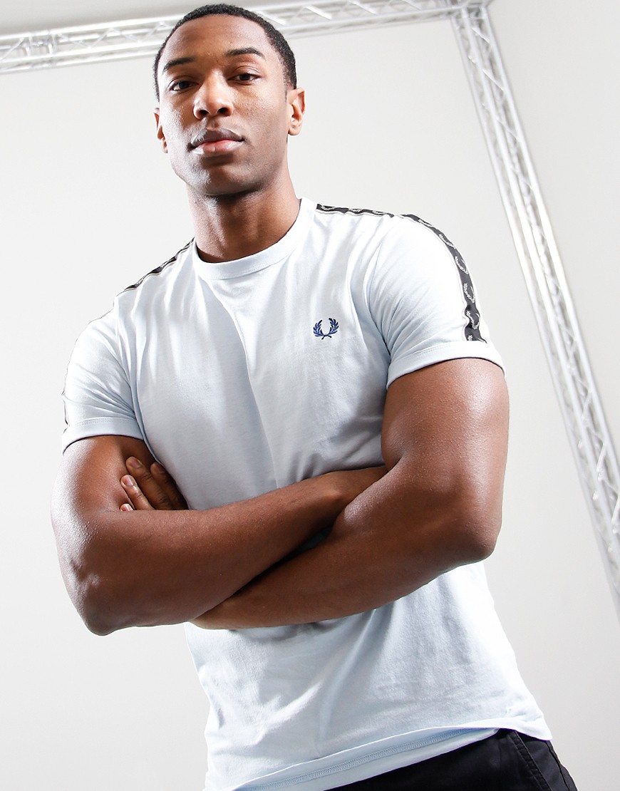 Fred Perry Contrast Tape Ringer Tee Black/Champagne main image 1