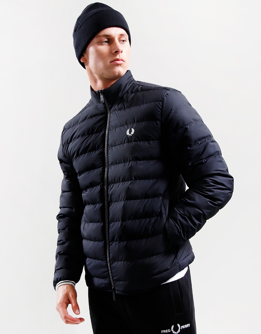 Fred Perry Insulated Jacket Black - Terraces Menswear