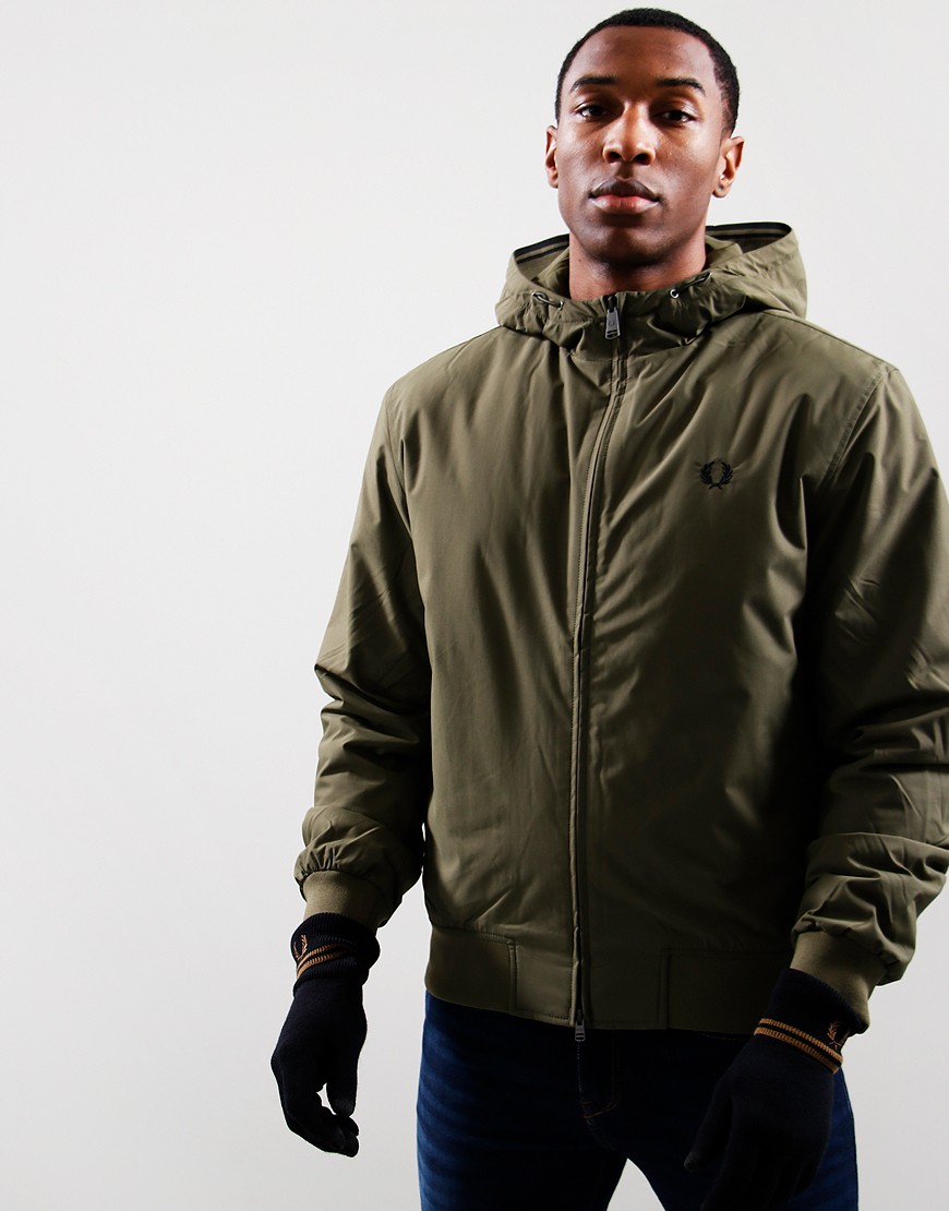 Fred perry hooded padded jacket hot sale