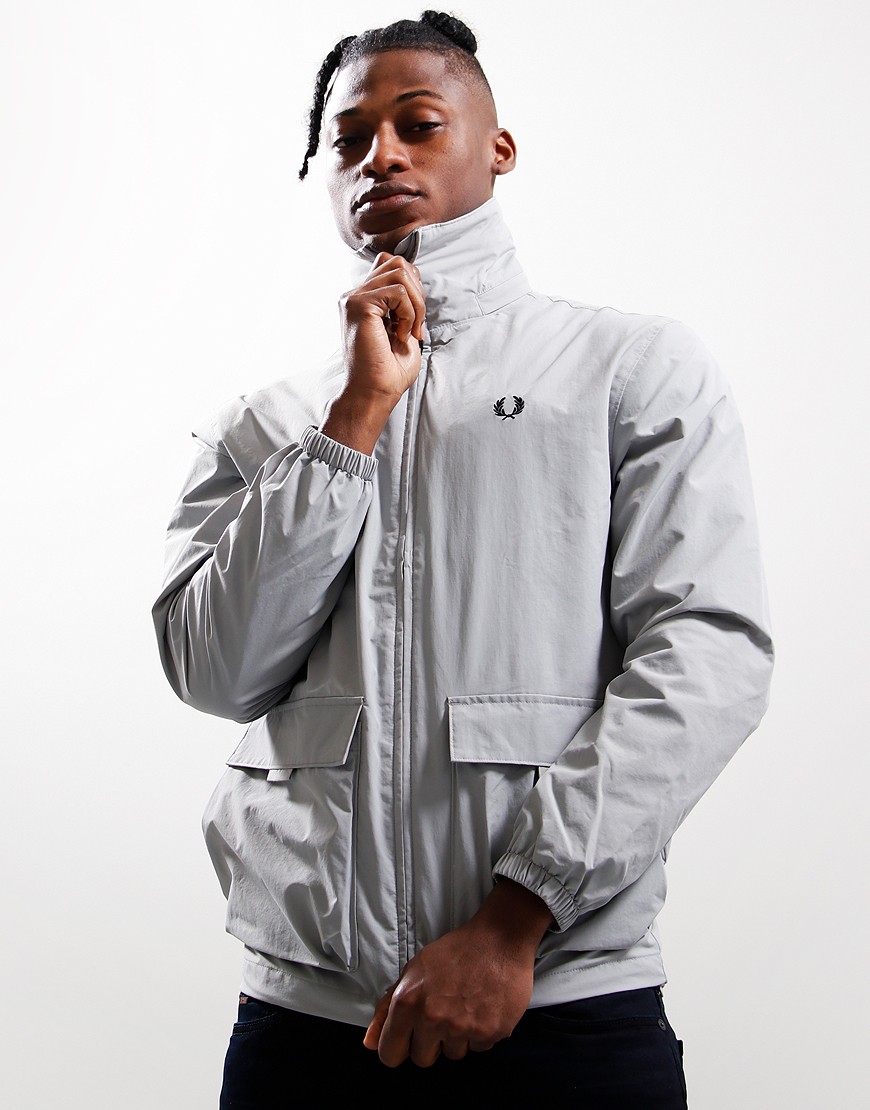 Fred Perry Patch Pocket Jacket Limestone - Terraces Menswear