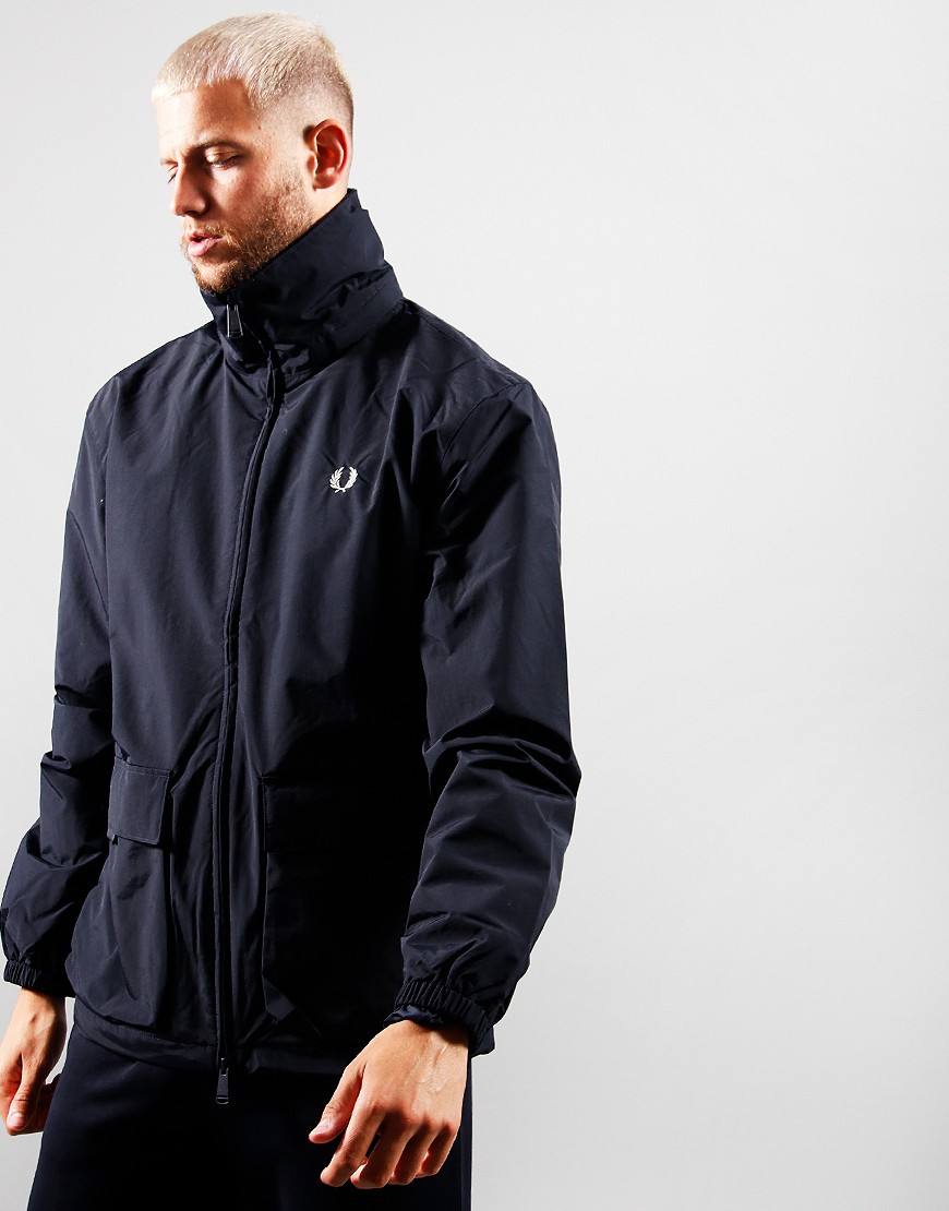Fred Perry Patch Pocket Jacket Navy Terraces Menswear