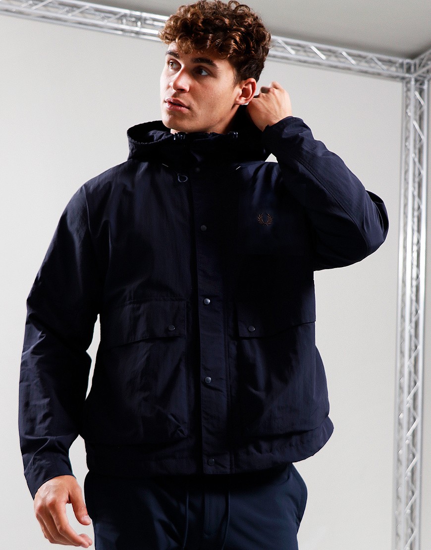 Fred Perry Short Snorkel Parka Navy