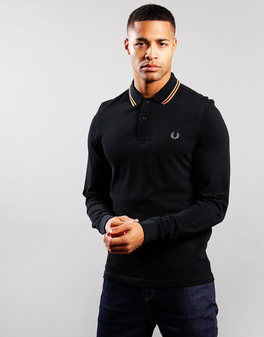 Long sleeve fred perry polo sale hotsell