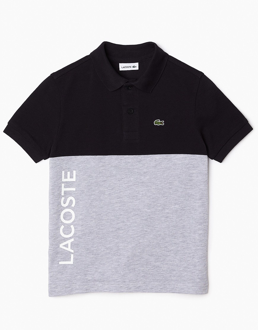 Lacoste Kids Colour Block Polo Shirt Absym/Navy - Terraces Menswear