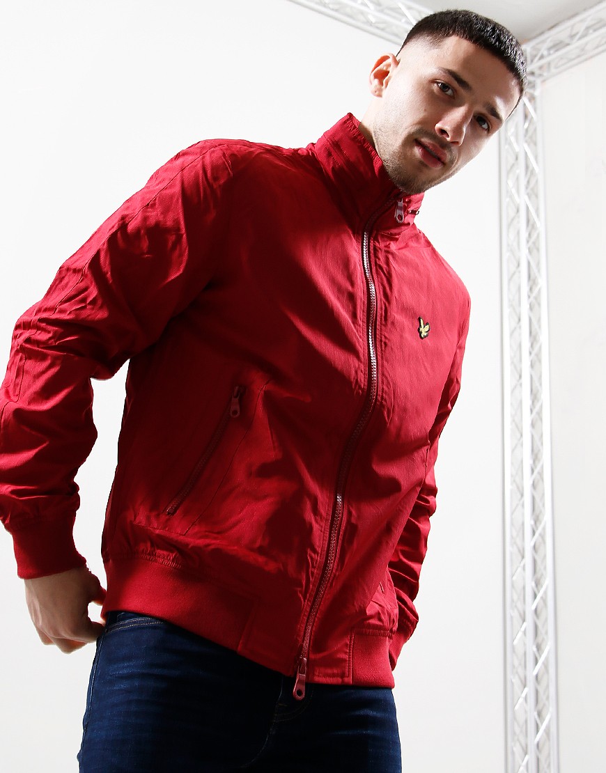 Lyle Scott Mesh Lined Panel Jacket Tunnel Red Terraces