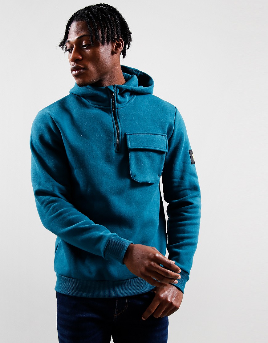 Lyle and scott blue hoodie sales